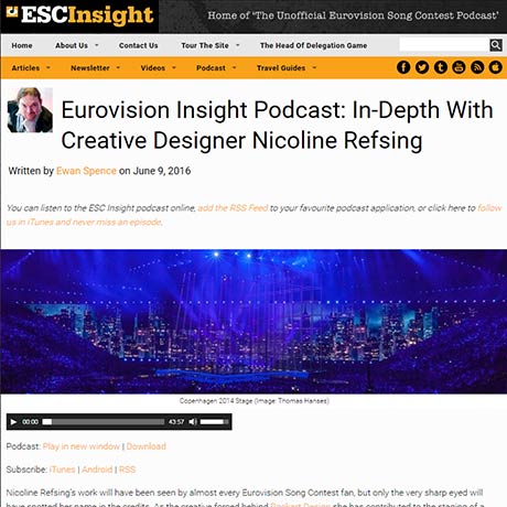 Eurovision Insight Podcast: In-Depth With Creative Designer Nicoline Refsing